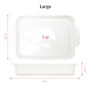 Glad Baking Dish Set, 3pc, Rectangular Stoneware Oven and Microwave Safe New