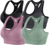 HEATHYOGA HIGH IMPACT SPORTS BRAS FOR WOMEN HIGH SIZE: WOMEN M - BLACK PINK New