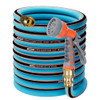 KITYS FATCH FLEXIBLE GARDEN HOSE 50FT 5/8", NEW UPGRADED LEAK-PROOF - BLUE New