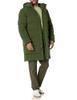 AMAZON ESSENTIALS MENS HOODED LONG PUFFER COAT - SIZE: MEN XXL - DARK-OLIVE New