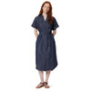 Amazon Essentials Women Short Sleeve Dress with Belt Dark Midnight XL
