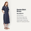 Amazon Essentials Women Short Sleeve Dress with Belt Dark Midnight XL