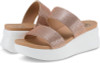 DAISY FUENTES FENWAY WOMEN'S WEDGE SANDALS - SIZE: WOMEN 6.5 - MAUVE