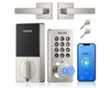 PHILIPS WIFI KEYPAD DOOR LOCK WITH HANDLE BUILT-IN WIFI SATIN NICKEL
