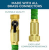 GROWGREEN 3/4 IN. X 50 FT. EXPANDABLE GARDEN HOSE 8-PATTERN SPRAY NOZZLE - GREEN