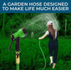 GROWGREEN 3/4 IN. X 50 FT. EXPANDABLE GARDEN HOSE 8-PATTERN SPRAY NOZZLE - GREEN