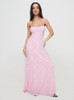 PRINCESS POLLY WOMEN'S SOUTH OF FRANCE MAXI DRESS - SIZE: WOMEN 8 (PINK)