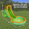 Sunny & Fun Inflatable Single Ring Water Slide Park – Heavy-Duty for Outdoor Fun