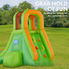 Sunny & Fun Inflatable Single Ring Water Slide Park – Heavy-Duty for Outdoor Fun