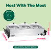 BELLA 3 X 1.5 QUART TRIPLE ELECTRIC BUFFET SERVER SLOW COOKER STAINLESS STEEL New