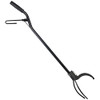 Sunnydaze 36-Inch Steel Fire Tongs for Fire Pit, Wood-Burning, SM-LG101 - Black