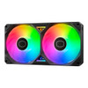 COOLER MASTER SICKLEFLOW EDGE 240 SIGNLE FRAME ARGB PC CASE - BLACK