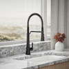 KOHLER TONE SEMI PROFESSIONAL SINK FAUCET PRE-RINSE KITCHEN FAUCET - BLACK