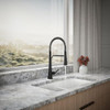 KOHLER TONE SEMI PROFESSIONAL SINK FAUCET PRE-RINSE KITCHEN FAUCET - BLACK