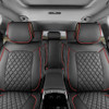 MotorBox Prestige Faux Leather Seat Covers Full Set' Semi-Universal WSHN/BK