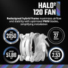Cooler Master MF120 Halo²|Dual-Loop aRGB Rings|PWM 2,050 RPM|R2 TOGGLE