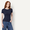 AMAZON ESSENTIALS WOMEN'S SHORT-SLEEVE CREWNECK T-SHIRT 2-PACK BURGUNDY/NAVY M