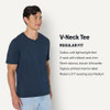 AMAZON ESSENTIALS MEN'S V-NECK SHORT-SLEEVE T-SHIRT, 6-pack, Size 2XL, Navy New