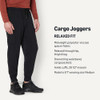 AMAZON ESSENTIALS MEN'S RELAXED-FIT CARGO JOGGER MEN 31 X 35 SMALL - BLACK