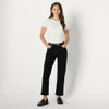 AMAZON ESSENTIALS WOMEN'S HIGH-RISE STRAIGHT LEG JEAN SIZE 16 SHORT BLACK New