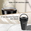 AVIGATOR SINGLE SERVE COFFEE MAKER, 11OZ TRAVEL MUG STAINLESS STEEL - BLACK