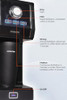 AVIGATOR SINGLE SERVE COFFEE MAKER, 11OZ TRAVEL MUG STAINLESS STEEL - BLACK
