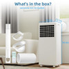 DAINSLEF 8000 BTU PORTABLE AIR CONDITIONER 4IN1 PORTABLE UNIT WHITE COVER