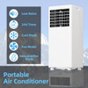 DAINSLEF 8000 BTU PORTABLE AIR CONDITIONER 4IN1 PORTABLE UNIT WHITE COVER