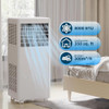 DAINSLEF 8000 BTU PORTABLE AIR CONDITIONER 4IN1 PORTABLE UNIT WHITE COVER