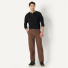 AMAZON BASICS MEN'S RELAXED FIT DUCK PANTS 38W X 32L - CHOCOLATE BROWN New
