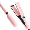 DYHOO PROFESSIONAL FLAT IRON & CERAMIC CURLER, HAIR STRAIGHTENER LCD - PINK