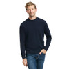 44S6S024 Saks Fifth Avenue Men's Jersey Stitch Crewneck Sweater Navy XL New