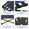 HXD-ERGO FOLDABLE MINI TRAMPOLINE, 42'', ADJUSTABLE FOAM HANDLE - BLUE