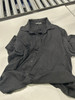 JAMES TAYLOR LARGE BLACK BUTTON UP COLLAR SHIRT - SIZE: MEN L - BLACK