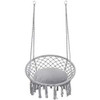 Y- STOP Hammock Chair Macrame Swing, Max 330 Lbs, Hanging Cotton Rope Hammock