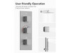 LUXURY HOME EVERSTEIN HIGH-PRESSURE RAINFALL SHOWER SYSTEM - NICKEL