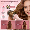 HIPPIH Infrared Blow Dryer Brush 4 in 1 Hair Dryer Brush Anti-frizz - Pink