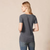 AMAZON ESSENTIALS WOMEN'S V-NECK T-SHIRT PACK OF 2 SIZE : M - CHARCOAL HEATHER
