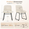 LUE BONA BREATHABLE DINING ROOM CHAIRS SET OF 4 MODERN UPHOLSTERED KITCHEN