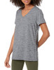 AMAZON ESSENTIALS WOMEN QUICK DRY TECH STRETCH V-NECK TEE, 2/PK, M, BLACK/GRAY New
