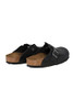 BIRKENSTOCK UNISEX BOSTON CLOGS BLACK OILED LEATHER SIZE: MEN 4 WOMEN 6