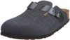 BIRKENSTOCK UNISEX BOSTON CLOGS BLACK OILED LEATHER SIZE: MEN 4 WOMEN 6