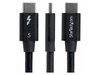 StarTech 2.6ft Right Angle Thunderbolt 5 Cable, 80Gbps/120Gbps Boost, 240W PD,