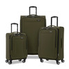 Samsonite Saire LTE Softside Expandable Luggage with Spinners 3PC Olive Green New