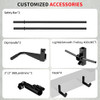 JEEKEE POWER RACK WITH LAT PULLDOWN 2000LBS POWER CAGE MULTI FUNCTION - BLACK