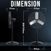 TORNADO 30" HIGH VELOCITY PEDESTAL FAN 8850 CFM METAL 3 SPEED - BLACK