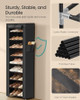 SONGMICS 10-TIER SHOES RACK WITH DUSTPROOF COVER, 28 X 48 X 160 CM - BLACK