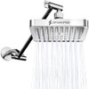 SPARKPOD SQUARE RAIN SHOWER HEAD - 6" SQUARE - CHROME