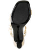 KL257921 WOMEN'S CYBIL EVENING ANKLE STRAP DRESS HEEL SIZE 8.5 NAT/WHITE