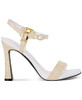 KL257921 WOMEN'S CYBIL EVENING ANKLE STRAP DRESS HEEL SIZE 8.5 NAT/WHITE